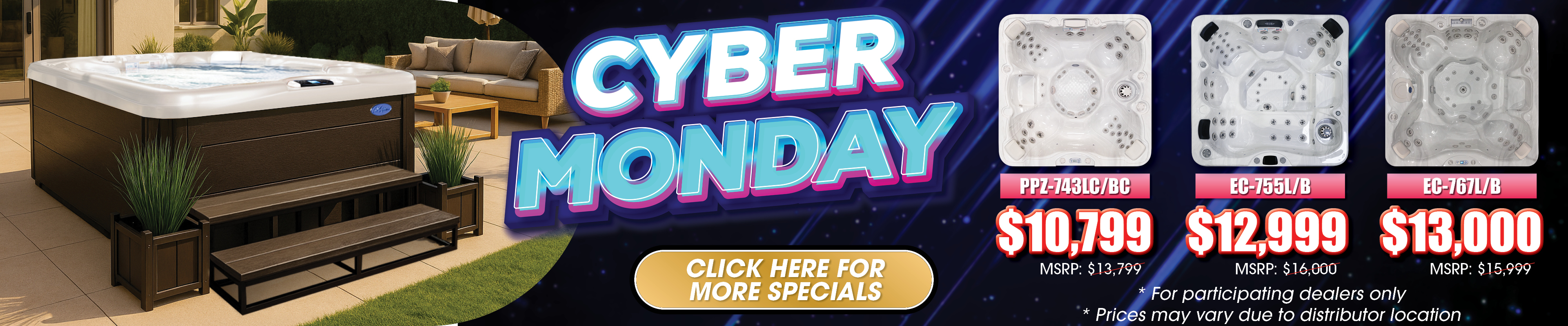 Calspas hot tub being used in a family setting - Montgomery