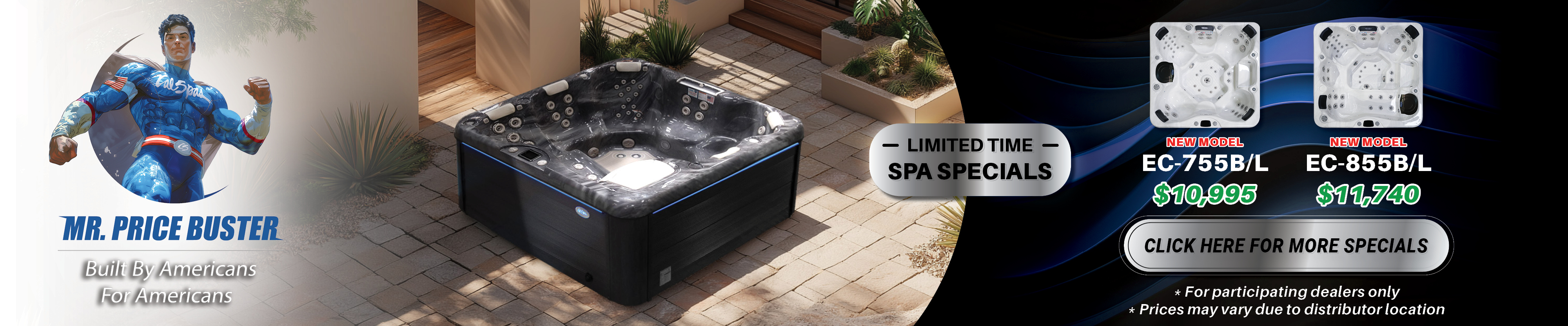 Calspas hot tub being used in a family setting - Montgomery