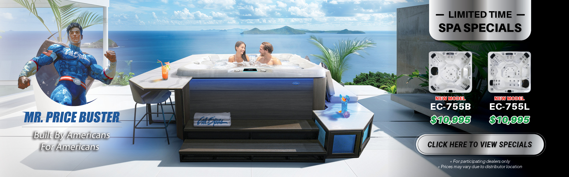 Calspas hot tub being used in a family setting - Montgomery